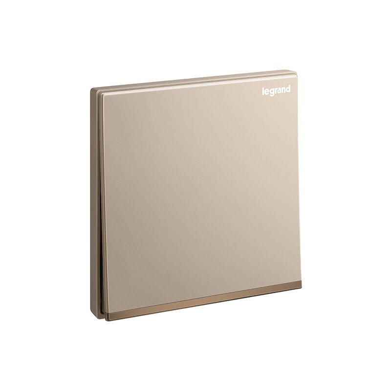 LEGRAND - Switch Galion, 1 Gang, 1 Way, 16AX, 250V, with Electroplate Barre, Rose Gold