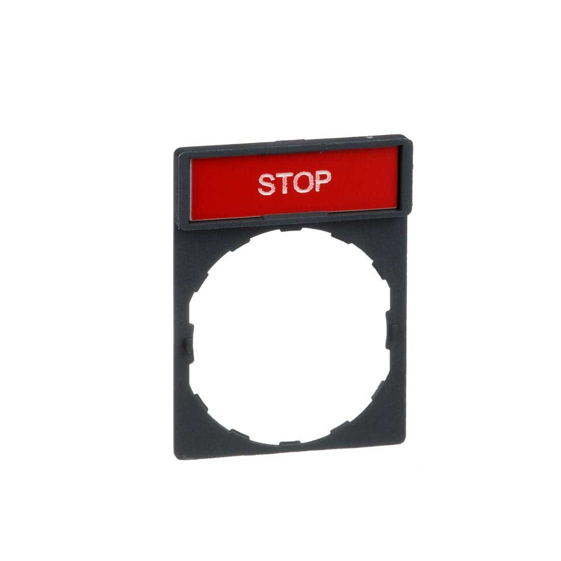 SCHNEIDER - Legend Holder 30 x 40mm With Legend 8 x 27mm With Marking Stop