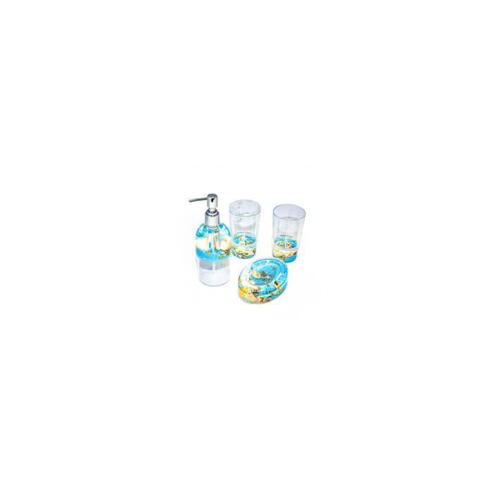 Soap Dispenser Set - Coral (4pcs) - BR Accessories