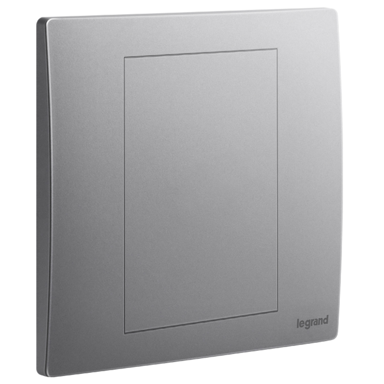 LEGRAND - Blanking Plate Mallia, 1 Gang, Dark Silver