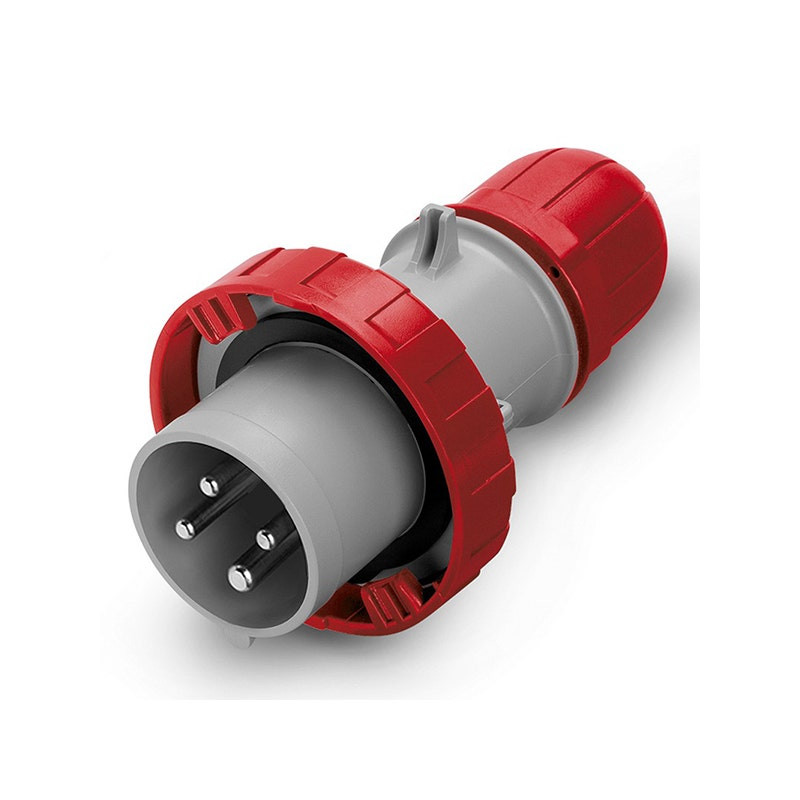 SCAME - Industrial Plug, 32A, 3P+E, 3h, IP66/IP67/IP69, 380V 50Hz/440V 60Hz, 50Hz, 60Hz, Screw Terminals