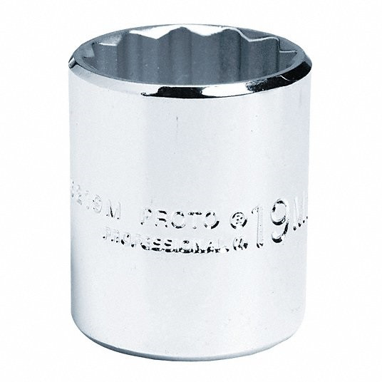 لقمة, 3/8 ", حجم القاعدة 1", 12 نقطة 1AK17