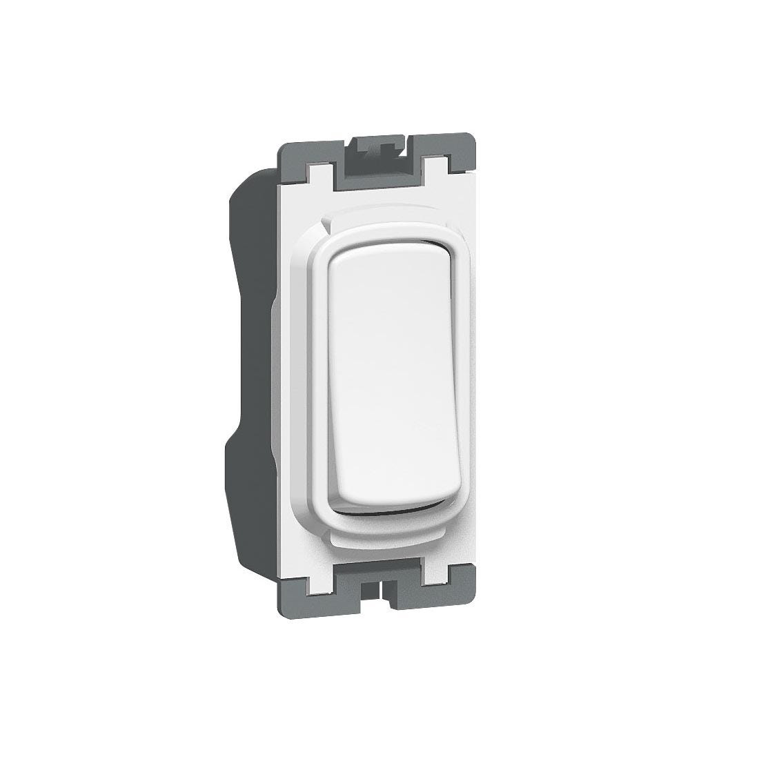 LEGRAND - Switch 20A 250V DP Push to Make, Grid White 