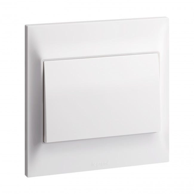LEGRAND - Single pole switch Belanko S - 16A x 250V~ - 1 gang - 2-way switch - White