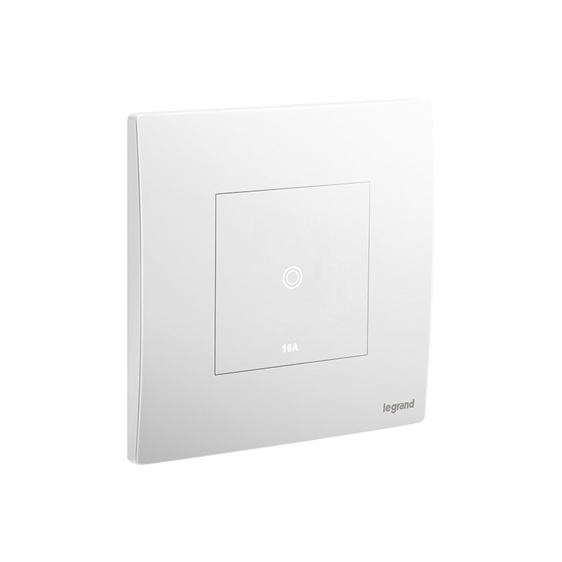 LEGRAND - Touch Switch, Mallia Senses, 1 Gang, 1 Way, 16AX, 240V, Matt White
