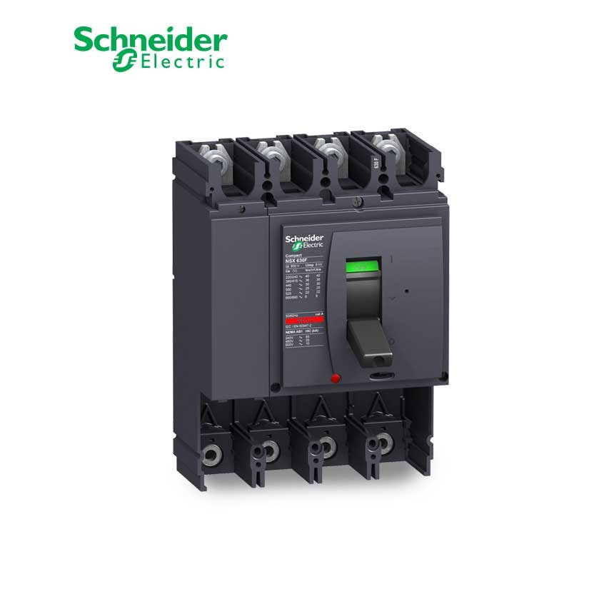 SCHNEIDER - MCCB Breaker Basic Frame, ComPact NSX630S, 630A, 4P, 100kA at 415 VAC 50/60 Hz, w/o Trip Unit 