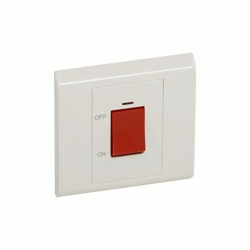 Single air conditioner switch 45 amp with indicator lamp from Legrand (Blanco)