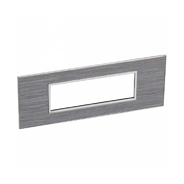 LEGRAND - Plate Arteor, BS, Square, 6 Modules, Wood Grey Oak