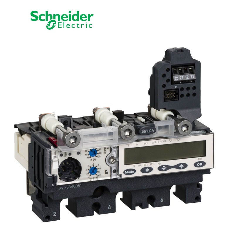 SCHNEIDER - Trip Unit MicroLogic 6.2A for ComPact NSX 100/160/250 Circuit Breakers, Electronic, 100A, 3P