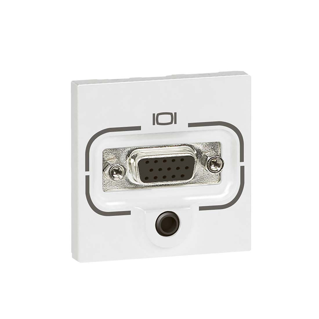 LEGRAND - HD15 + 3.5mm Jack Socket Mosaic, Screw-Type, 2 Modules