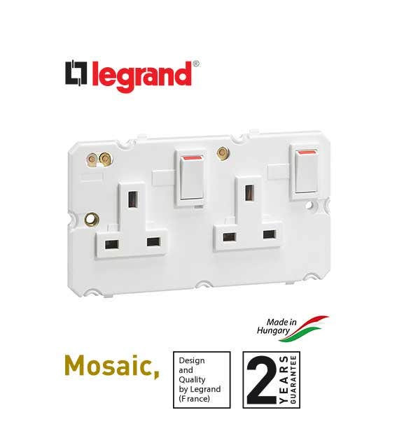 LEGRAND - Socket 13A Double Pole switched 2G