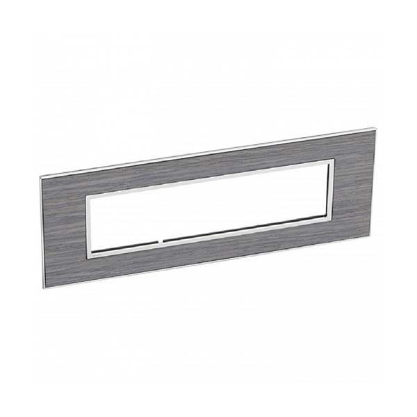 LEGRAND - Plate Arteor, BS, Square, 8 Modules, Wood Grey Oak
