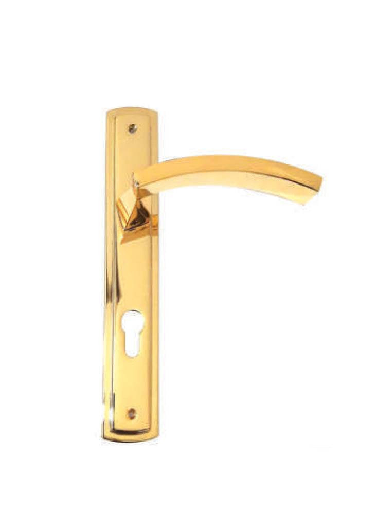 1046 Gold Doorknob with Mahogany Acrylic Kali