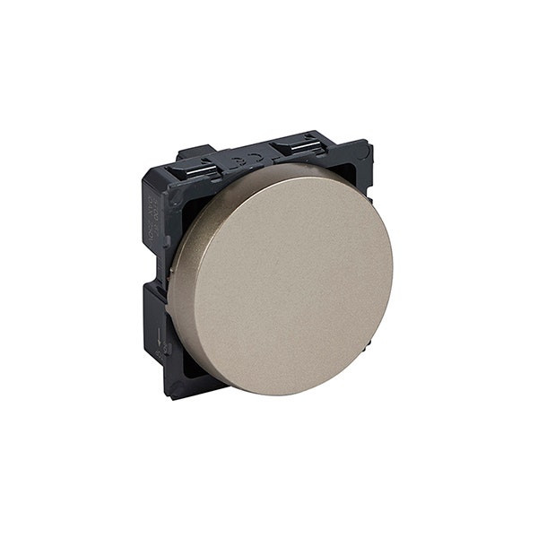 LEGRAND - 2-Way Switch Arteor, 10A, Round, 2 Modules, Champagne