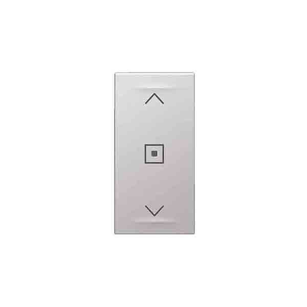 LEGRAND - Curtain/Roller Blind Switch Arteor with Neutral, 1 Module, Soft Aluminium