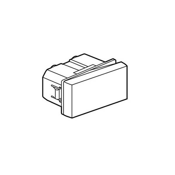 LEGRAND - 2-Way Switch Arteor, 16A, Round, 1 Middle Module,Magnesium