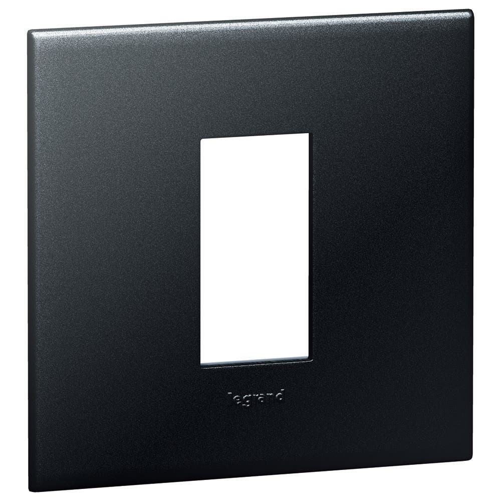 LEGRAND - Plate Arteor, British Std, Square, 1 Module, Graphite