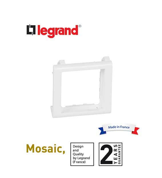 LEGRAND - Thin Wall Support Mosaic, Narrow 2 Modules, White