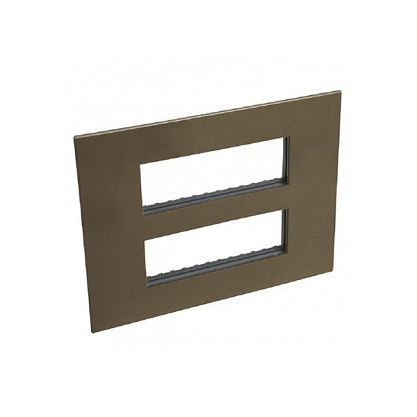 LEGRAND - Plate Arteor, BS, Square, 2x6 Modules, Dark Bronze