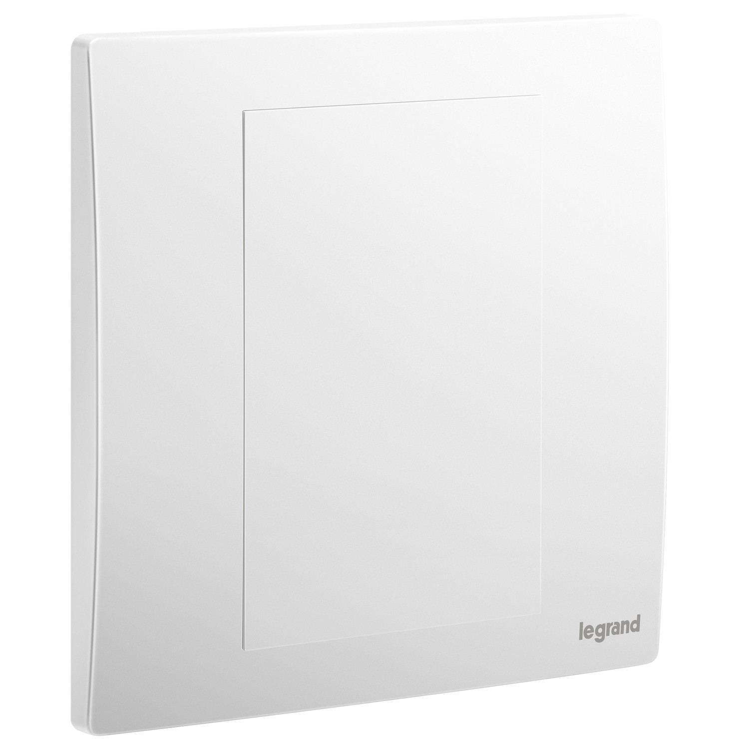 LEGRAND - Blanking Plate Mallia, 1 Gang, Matt White