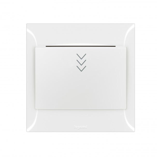LEGRAND - Key card switch Belanko S - 16A x 230V~ - 50/60 Hz card with width max. 54 mm - White