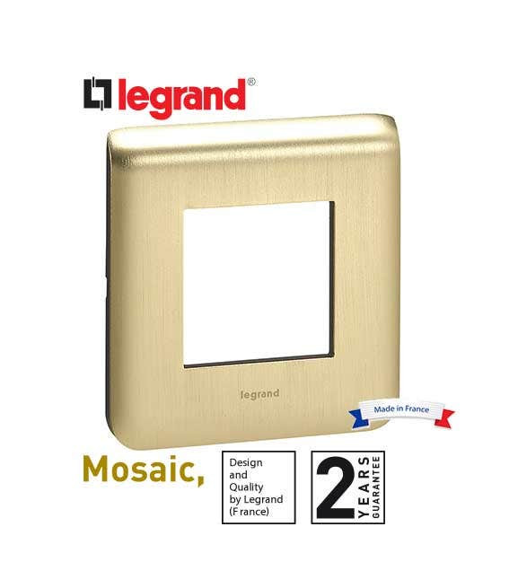 LEGRAND - Plate 1G 2Mod, Gold 24