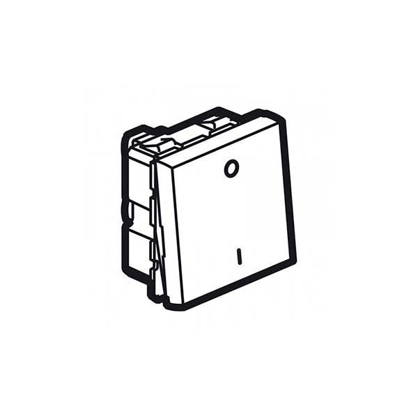 LEGRAND - Double Pole Switch Arteor, 10A, Square, 2 Modules, Magnesium