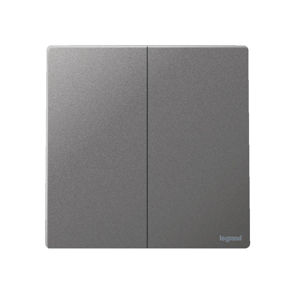 Legrand - Financially Authorized Switch - 2-Way - 16 Amp - 250 Volt - Dark Silver