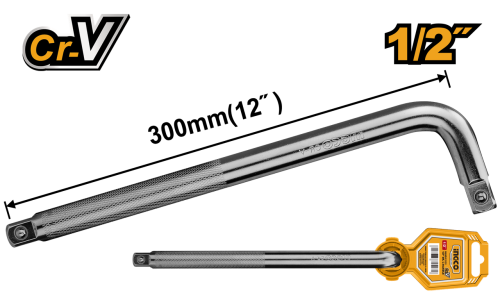 1/2" Dr L type socket wrench -Handle 300mmمفتاح ربط يدوى 1/2 300 ملم حرف ال