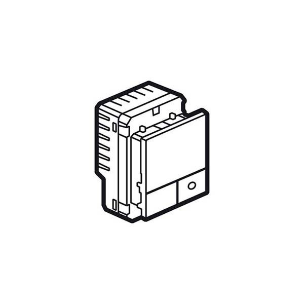 LEGRAND - 2-Way Switch Arteor, 1000W with LED Locator, Square, 2 Modules, Magnesium