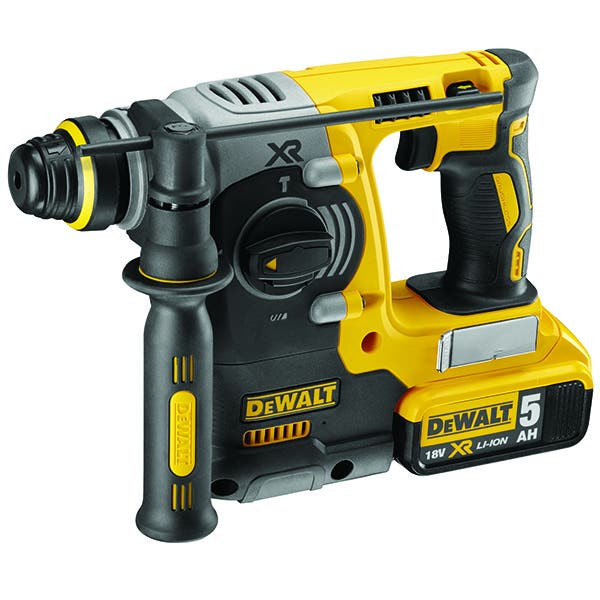 DEWALT - Cordless SDS+ Hammer Drill, Brushless, 13mm, 18V XR, 24mm, 5Ah