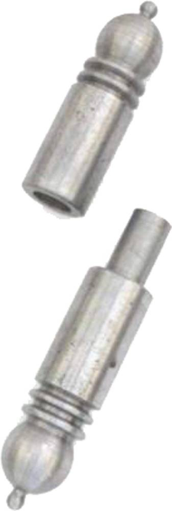 Iron Door Hinges with Crown and Bearing | DANCO - 40 X 230 mm BEARING - Nickel