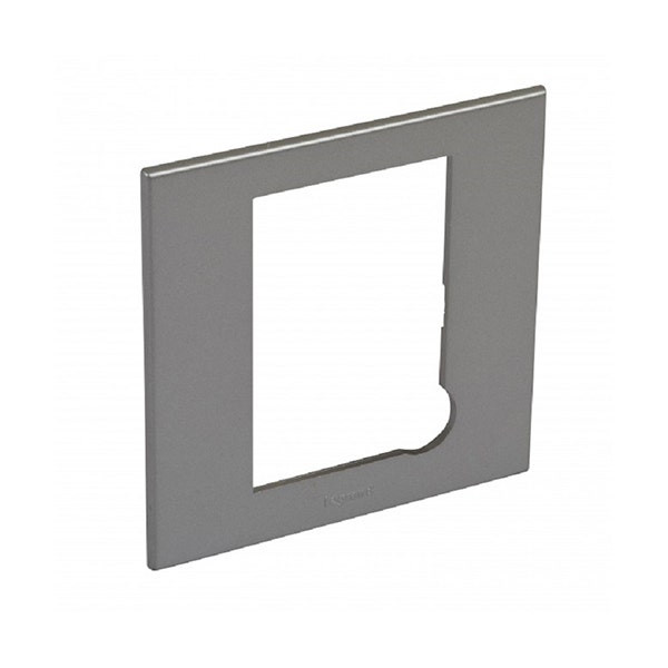 LEGRAND - Plate Arteor, BS, for 13A Fused Connection Unit, Square, Magnesium