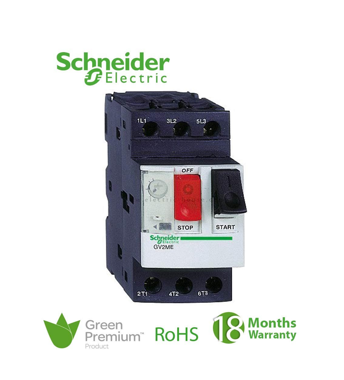 SCHNEIDER - Tesys GV2, Circuit Breaker, Thermal-Magnetic, 24-32 A, Screw Clamp Terminals