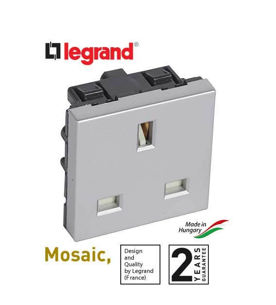 LEGRAND - Socket 2Mod BS, Aluminum