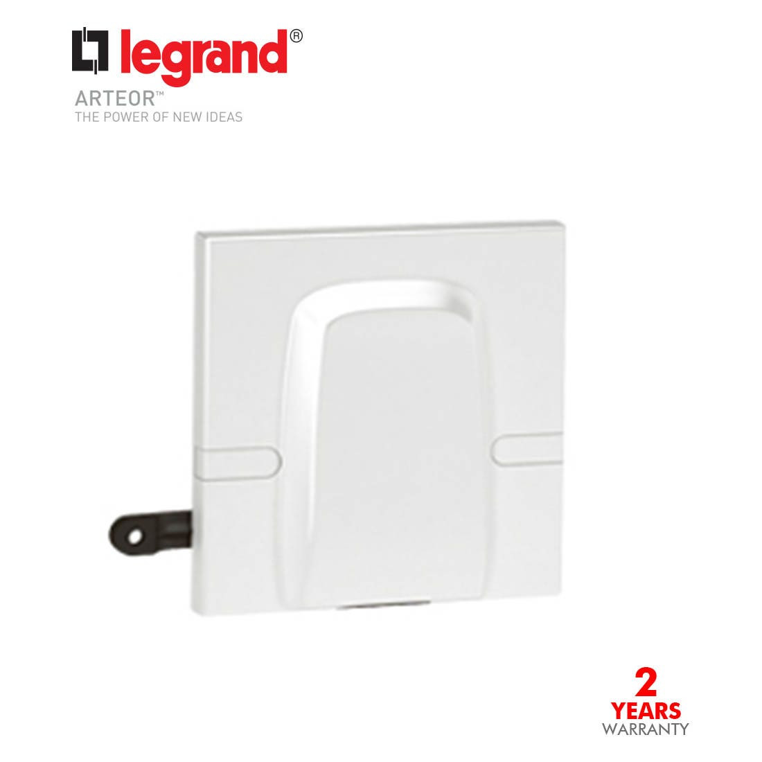 LEGRAND - Cable Outlet Arteor, 45 A, BS 1-Gang, 2 Modules, White