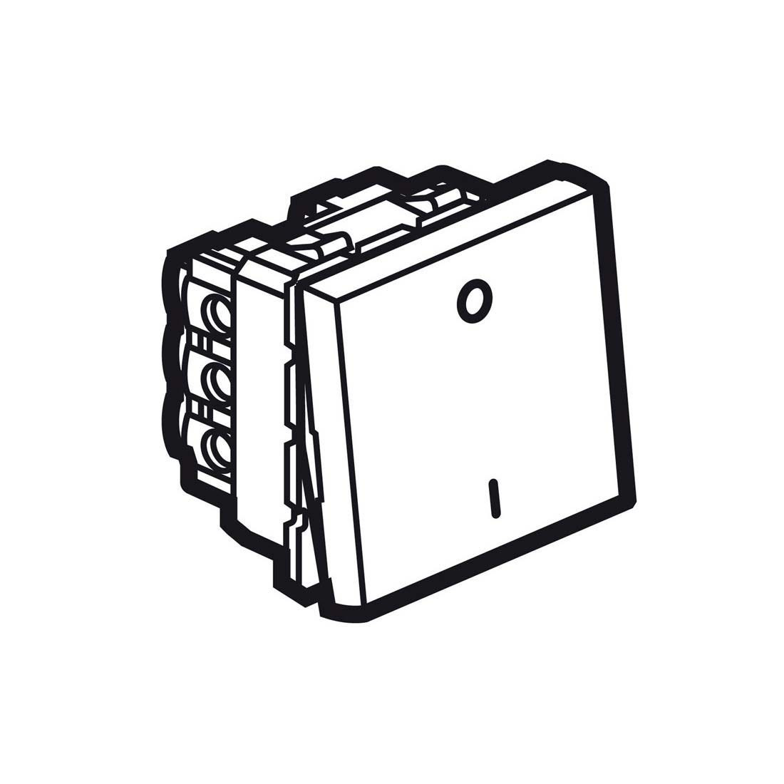 LEGRAND - 1-Way Double Pole Switch Arteor 20 AX 250 V~, 2 Modules, White