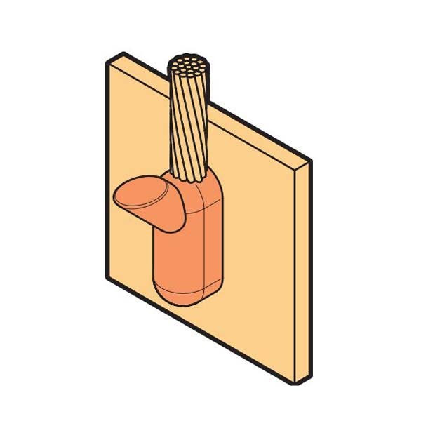 BAHRA EARTHING - Mould "Straight" Connection, 120 Sq.mm Cable to Steel Surface