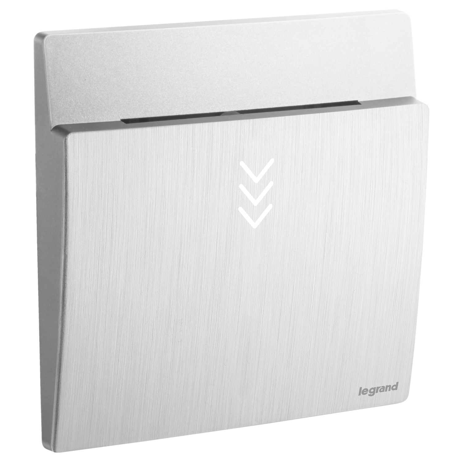 LEGRAND - Key Card Switch RFID Mallia, Time Delay 30s, 230 V~, Brushed Aluminium
