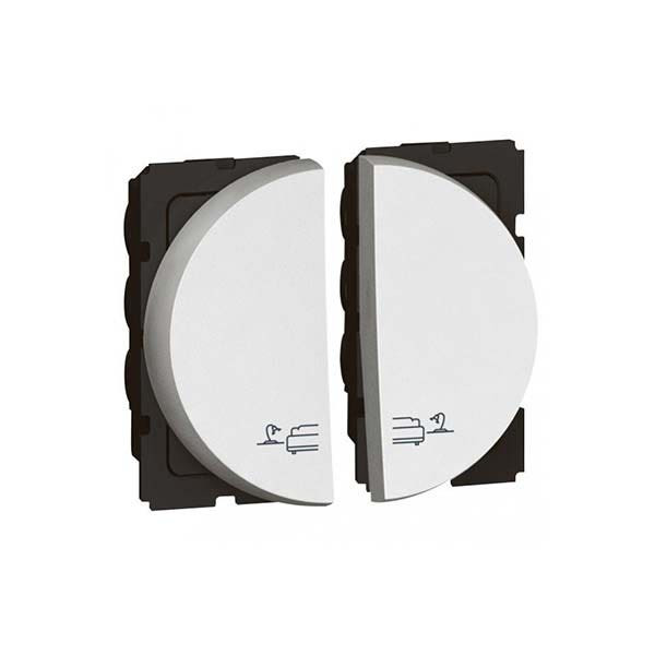 LEGRAND - 2-Way Switch Arteor, for Bed Lights, Round, 2 Modules, White