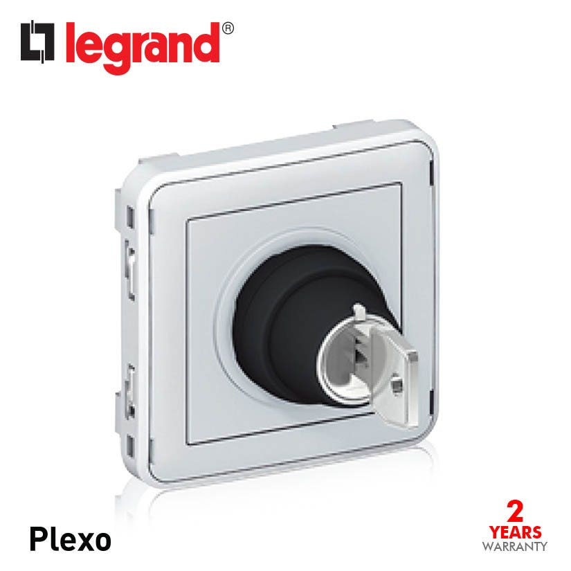 LEGRAND - Key Operated Switch Plexo IP55, 3 A 250 V~-2 Positions ''O-I''-Modular