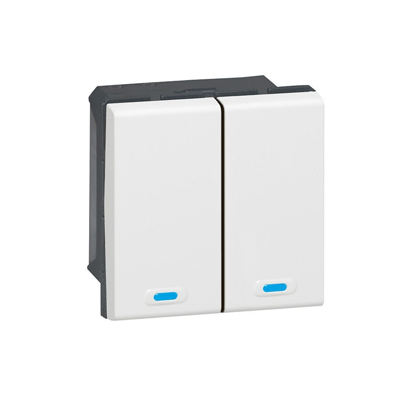 LEGRAND - KNX Control Unit Mosaic, 2 Buttons/4 Action Points, White