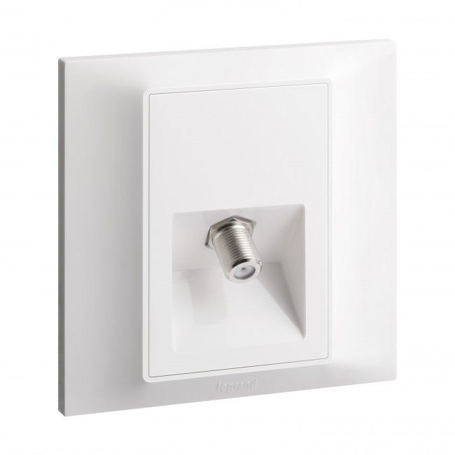LEGRAND - Single TV socket Belanko S - "F" type - White