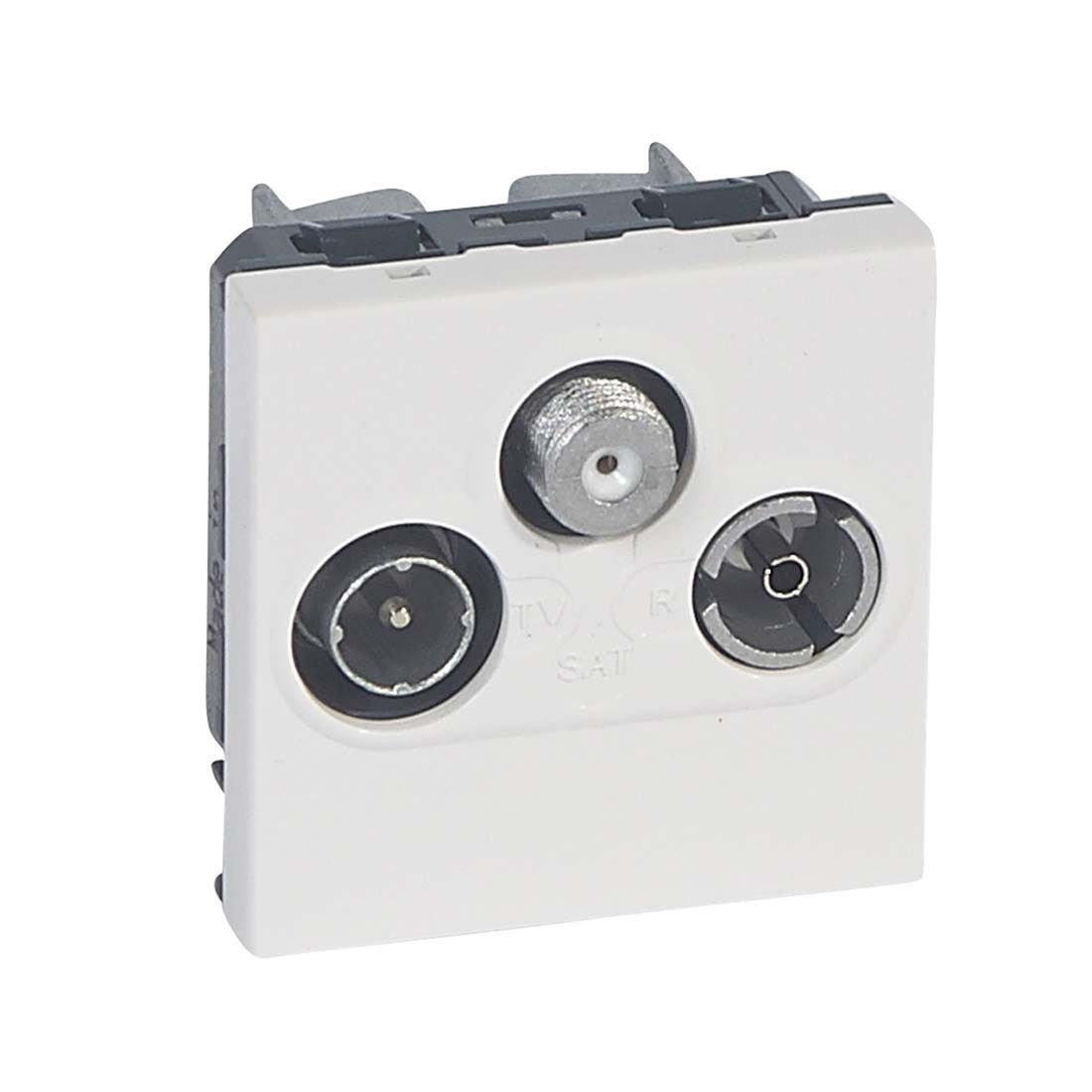 LEGRAND - TV Socket Mosaic, TV/R/Sat, Screened, Insulated, 2 Modules