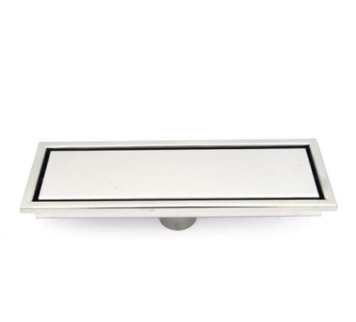 Tile drain 8.5 x 30 Italian silver steel
