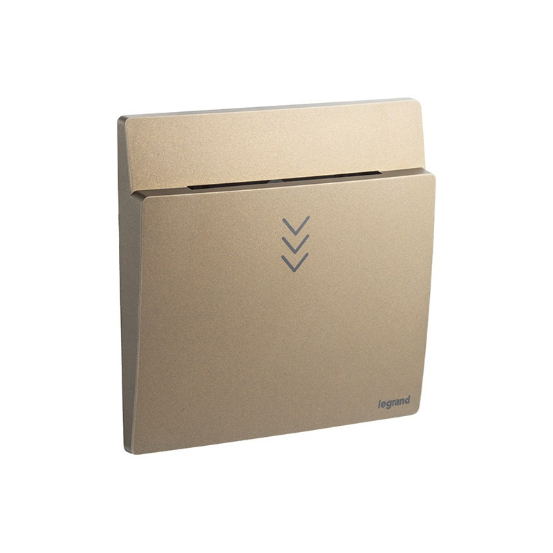 LEGRAND - Key Card Switch Mallia Senses, 1 Gang, 12V, Dark Bronze
