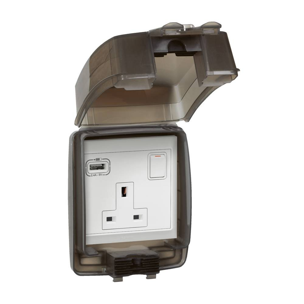 IP55 Waterproof Cover Blanco White