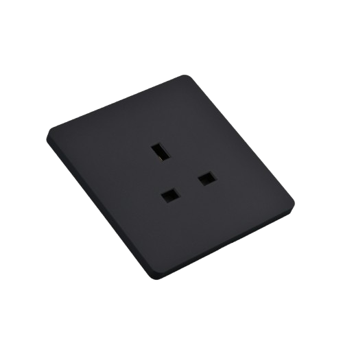 Yana Single Socket Without Key from Bahra G1-13A - SOCT - YK131OT - Black