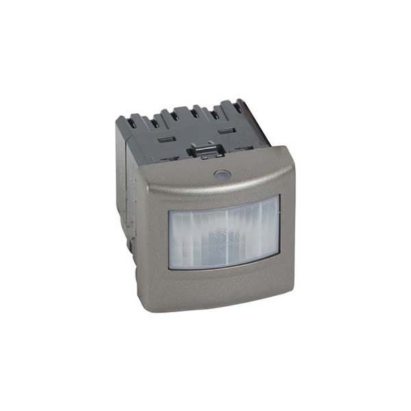 LEGRAND - Automatic Switch Arteor with Neutral, 3 Wires, 1000W, 2 Modules, Magnesium