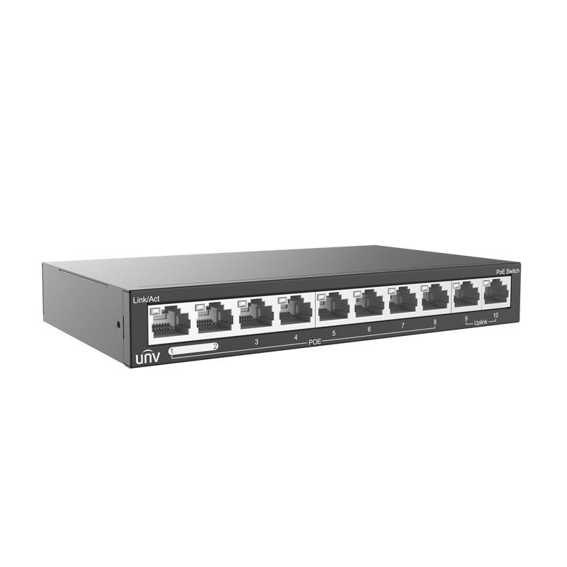 UNIVIEW - 8-port 2 Uplink Port Unmanaged Ethernet Switch(PoE)